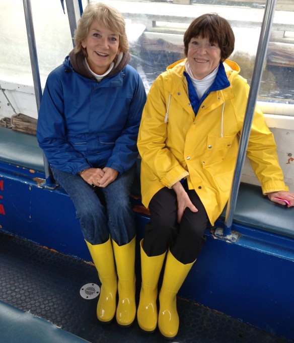 Sisters in their glow-in-the-dark boots :)