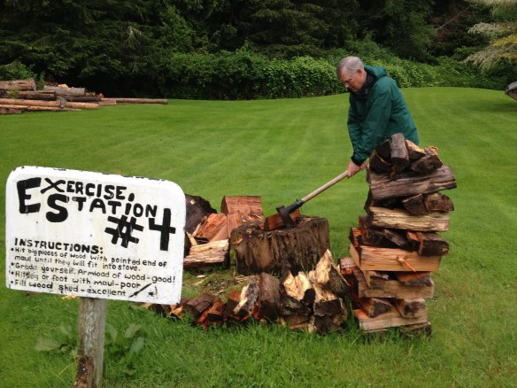 Jack is in to exercise 