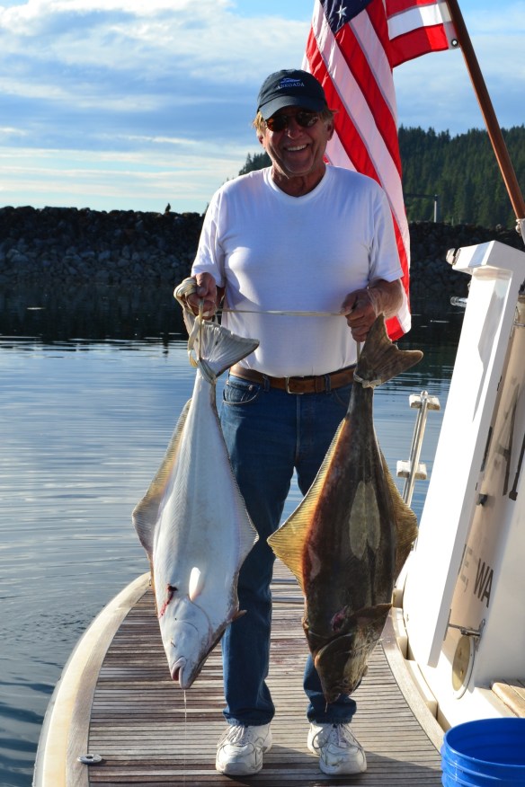 David's 2 halibut (21# and 23#!
